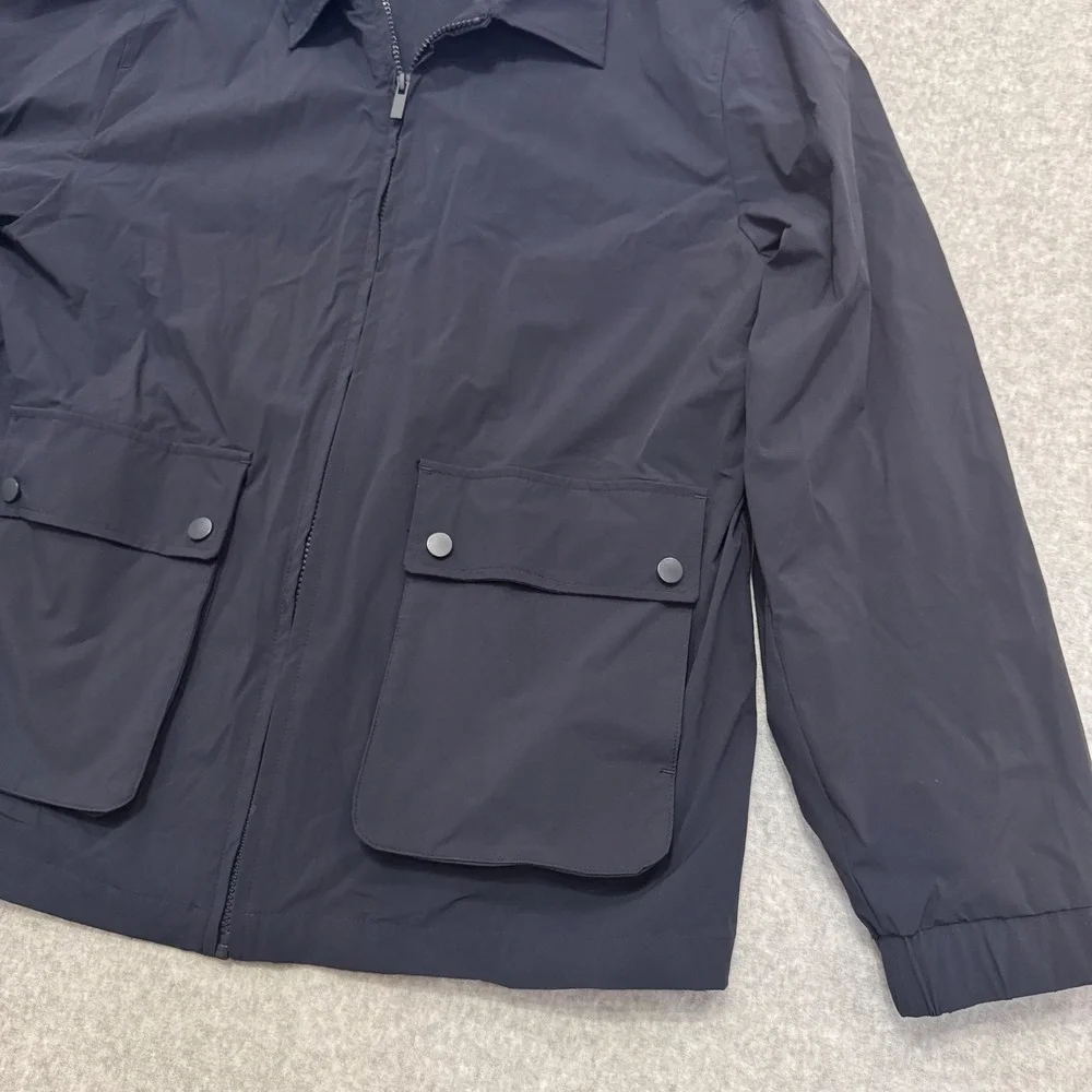 Industry Republic Clothing Mens Navy Blue Full Zip‎ Utility Jacket Size Medium